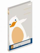 Collegeアニマルフラットファイル　A4(ペンギン・グレー)　JH27