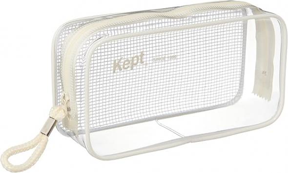 レイメイ　Kept　クリヤーボックスペンポーチ オフホワイト　KPF9021SR
