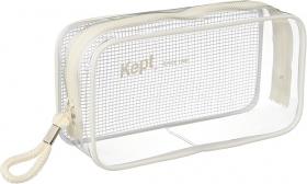レイメイ　Kept　クリヤーボックスペンポーチ オフホワイト　KPF9021SR