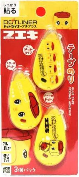 フエキ　ドットライナープチプラス　テープのり　3個パック　CFT7-3P