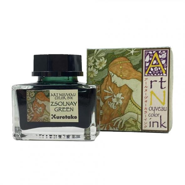 呉竹 ink-cafe アール・ヌ―ヴォーカラーインク　ECF160-540　ジョルナイグリーン